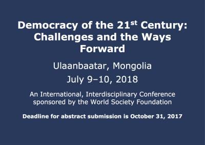 Democracy in the 21st Century: Challenges and Ways Forward